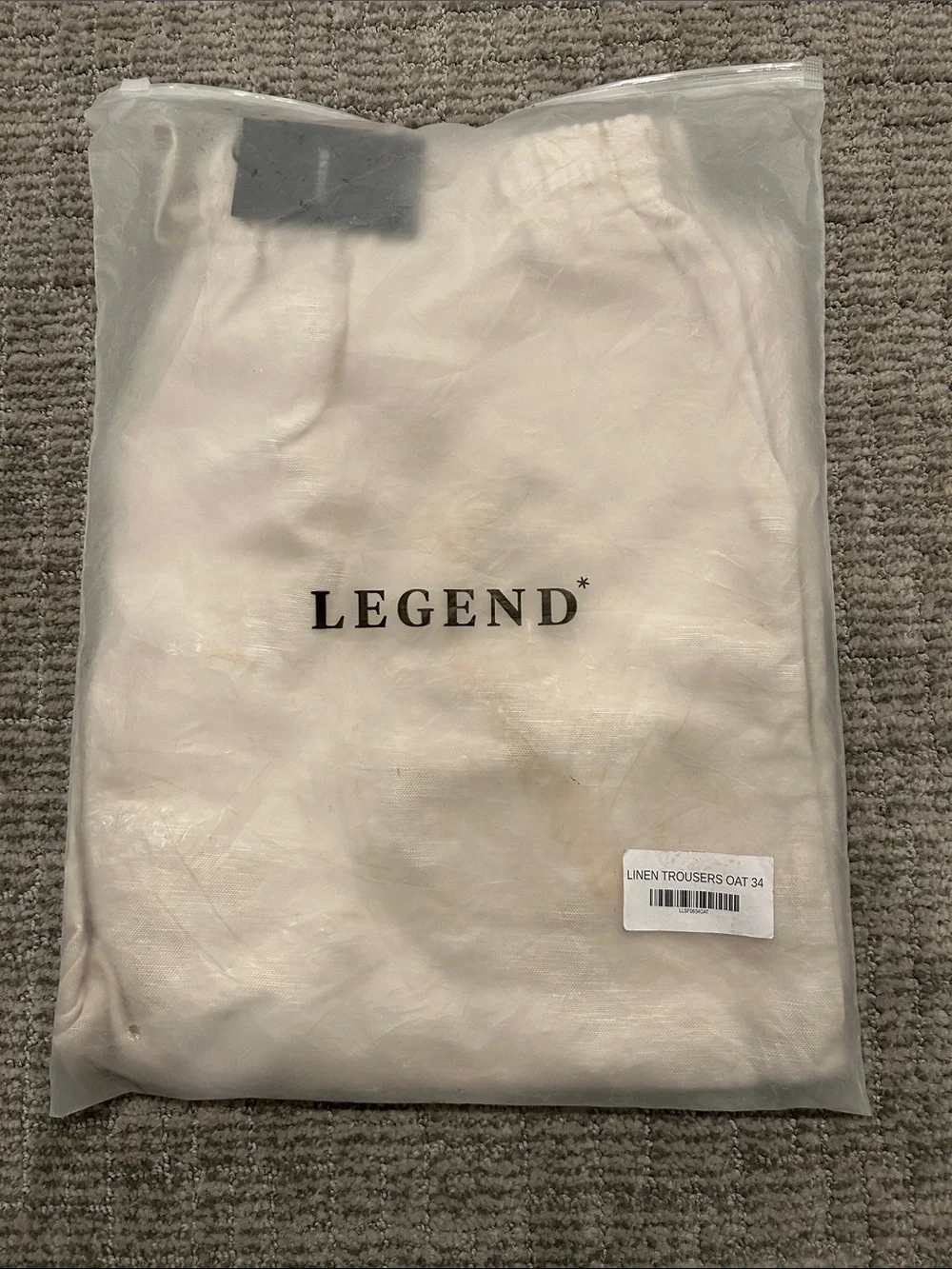 Legend London LINEN TROUSER - OAT 34